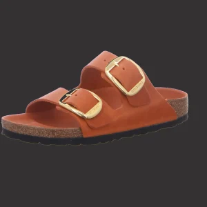 Discount Birkenstock Damenpantolette Wellness orange