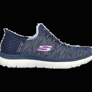 Best Skechers Damenslipper sportiv Dunkelblau