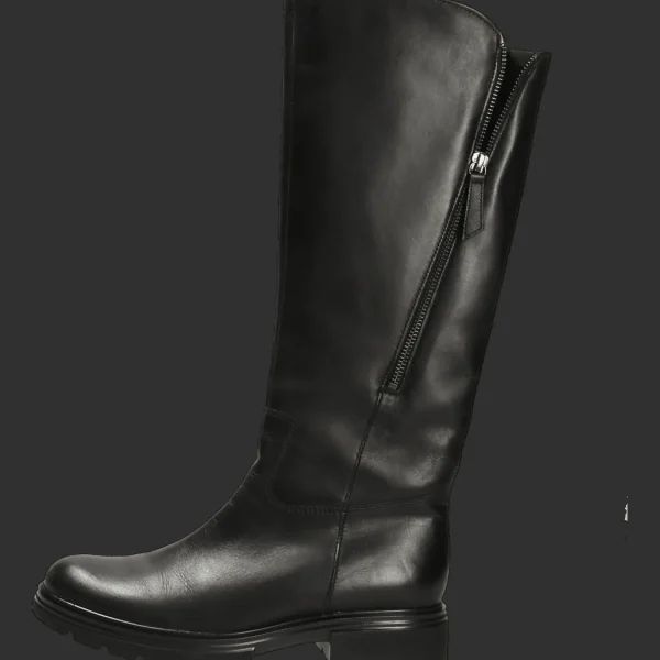 Online Gabor Damensschaftstiefel schwarz(altsilber)