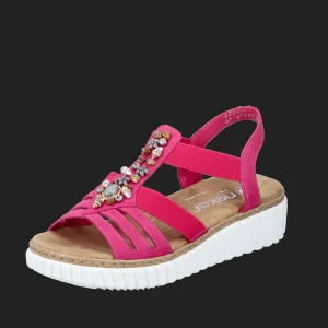 Clearance Rieker FSK Damen Sandalen rosa