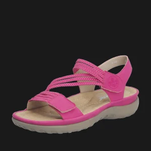 Best Rieker FSK Damen Sandalen rosa