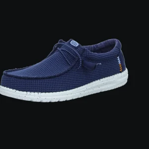 Outlet Hey Dude Shoes Herrenslipper Canvas blau