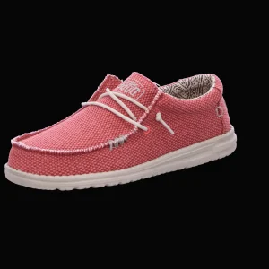 Online Schuh Heinrich Herrenslipper Canvas rot