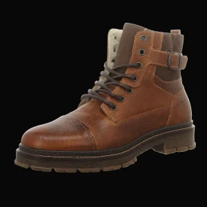 Outlet Bullboxer Herrenstiefel gefüttert cognac