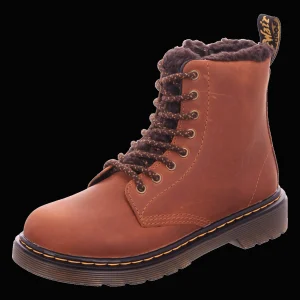 Best Sale Dr. Martens Airwair Kids Stiefel warm braun