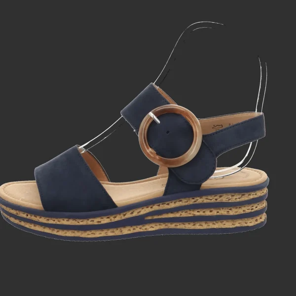 Cheap Gabor Plateau Sandalen blue